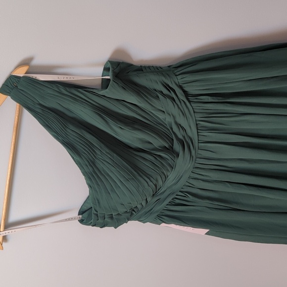 NWT AZAZIE MOLLY Peacock (Teal) Bridesmaid Prom Dress size 16 - Picture 6 of 11